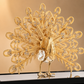 Royal Crystal Peacock Decorative Showpiece with Premium Display Case