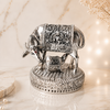 Kamdhenu Cow & Calf Silver Plated Idol