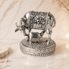Kamdhenu Cow & Calf Silver Plated Idol