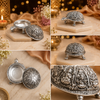 Silver Plated Vastu Tortoise with Ashta Lakshmi Engraving