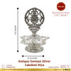 Antique German Silver Lakshmi Diya