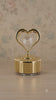 Golden Heart Crystal Rotating Music Box / Decorative Tabletop Ornament