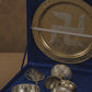 Royal Silver Finish Swastik Pooja Thali Set with Bell & Accessories – Premium Festive Gift Set