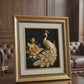 German Silver Peacock Wall Frame