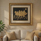 Golden Seven Running Horses Wall Frame