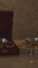 Royal Gold & Silver Finish Om Diya / Pooja Deepak with Velvet Gift Box