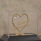 24K Gold Plated Crystal Heart Happy Anniversary