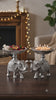 Antique Silver Elephant Bowl Holder Set – Pair