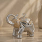 German Silver Elephant Enamel