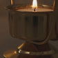 24K Gold Plated Double Heart Crystal Candle Holder