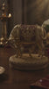 Kamdhenu Cow & Calf Gold Plated Idol with Red Enamel Finish