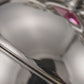 Silver Plated Twin Dove Figurine with Pink Crystal Heart